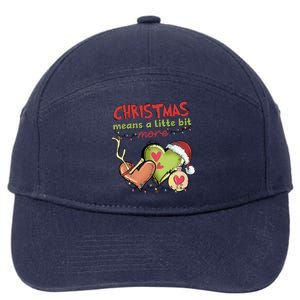 Christmas Means A Little Bit More Matching Family Christmas Gift 7-Panel Snapback Hat