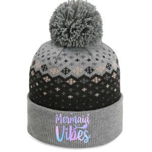 Cute Mermaid Art For Women Girl Sea Creature Mermaid Lover The Baniff Cuffed Pom Beanie