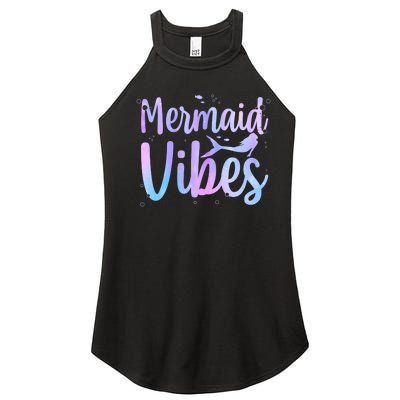 Cute Mermaid Art For Women Girl Sea Creature Mermaid Lover Women’s Perfect Tri Rocker Tank