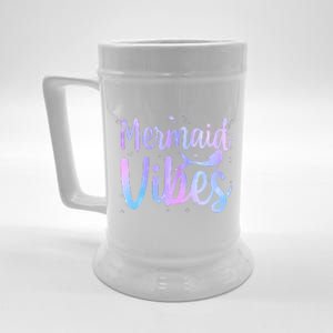 Cute Mermaid Art For Women Girl Sea Creature Mermaid Lover Beer Stein