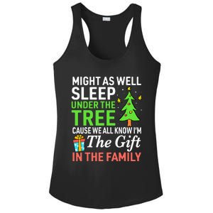 Christmas Might As Well Sleep Under the Tree  Ladies PosiCharge Competitor Racerback Tank