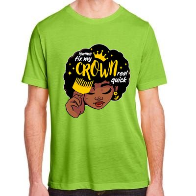 Crown Melanin African Black History Queen Black Magic Gift Adult ChromaSoft Performance T-Shirt