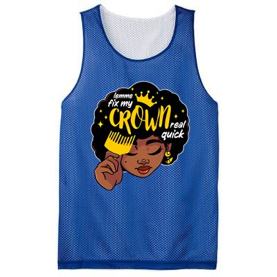 Crown Melanin African Black History Queen Black Magic Gift Mesh Reversible Basketball Jersey Tank