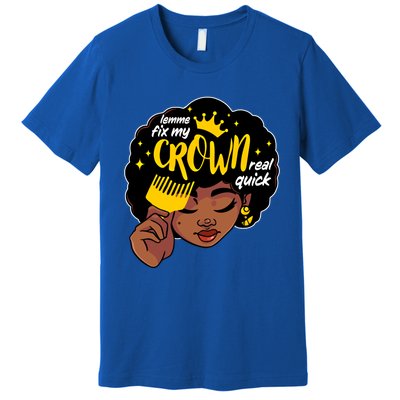 Crown Melanin African Black History Queen Black Magic Gift Premium T-Shirt