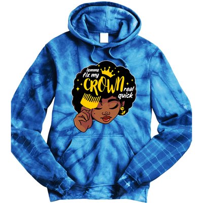 Crown Melanin African Black History Queen Black Magic Gift Tie Dye Hoodie