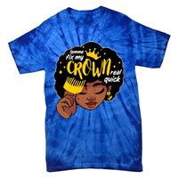 Crown Melanin African Black History Queen Black Magic Gift Tie-Dye T-Shirt