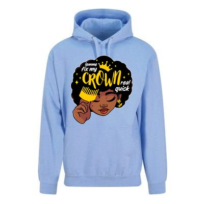 Crown Melanin African Black History Queen Black Magic Gift Unisex Surf Hoodie