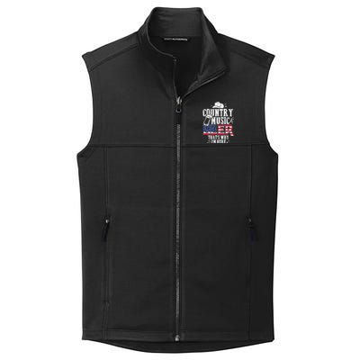 Country Music And Beer That's Why I'm Here Collective Smooth Fleece Vest