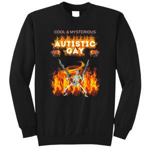 Cool Mysterious Autistic Gay Funny Hard Skeleton Meme Gen Z Sweatshirt