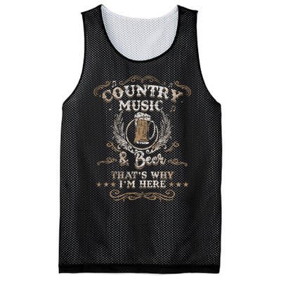 Country Music And Beer ThatS Why IM Here Legends Mesh Reversible Basketball Jersey Tank