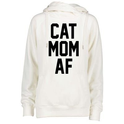 Cat Mom Af Gift For Cat Moms Of Kitties Womens Funnel Neck Pullover Hood