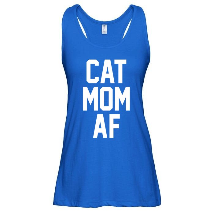 Cat Mom Af Gift For Cat Moms Of Kitties Ladies Essential Flowy Tank