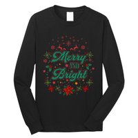 Cute Merry And Bright Christmas Season Long Sleeve Shirt