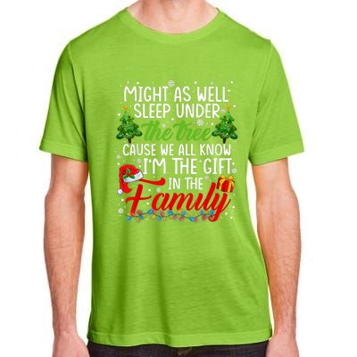 Christmas Might As Well Sleep Under The Tree Adult ChromaSoft Performance T-Shirt