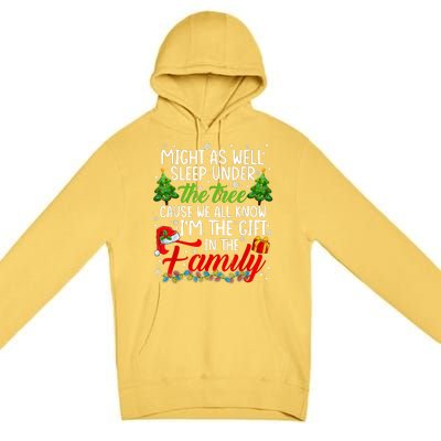 Christmas Might As Well Sleep Under The Tree Premium Pullover Hoodie