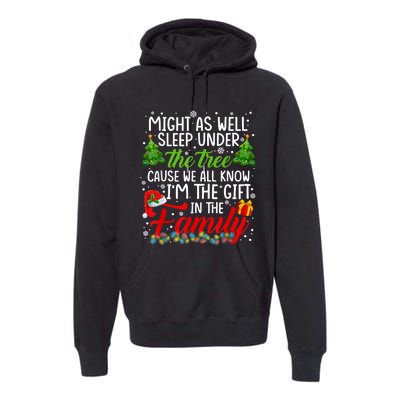 Christmas Might As Well Sleep Under The Tree Premium Hoodie