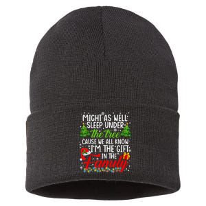 Christmas Might As Well Sleep Under The Tree Sustainable Knit Beanie