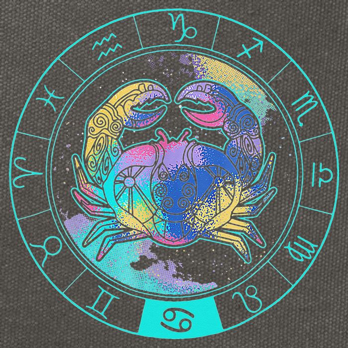 Cancer Moonchild Astrology Zodiac Horoscope Cotton Canvas Backpack