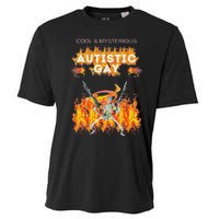 Cool Mysterious Autistic Gay Funny Hard Skeleton Meme Gen Z Cooling Performance Crew T-Shirt