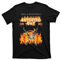 Cool Mysterious Autistic Gay Funny Hard Skeleton Meme Gen Z T-Shirt