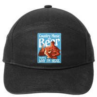 Country Music And Beer That's Why I'm Here Country Music 7-Panel Snapback Hat