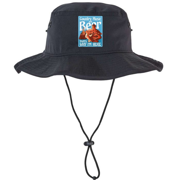 Country Music And Beer That's Why I'm Here Country Music Legacy Cool Fit Booney Bucket Hat