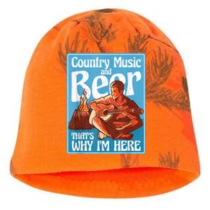 Country Music And Beer That's Why I'm Here Country Music Kati - Camo Knit Beanie