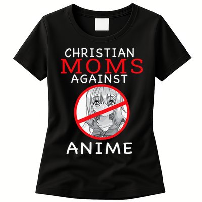 Christian Moms Against Anime Womens T-Shirt