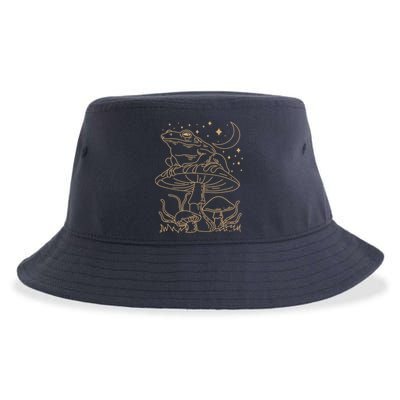 Cottagecore Mushroom Amphibians Fungi Goblincore Mycology Sustainable Bucket Hat