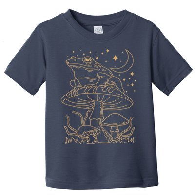 Cottagecore Mushroom Amphibians Fungi Goblincore Mycology Toddler T-Shirt