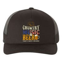 Country Music And Beer Thats Why Im Here Funny Drinking Yupoong Adult 5-Panel Trucker Hat