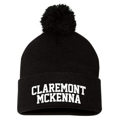 Claremont Mckenna Arch Vintage Retro College Athletic Sports Pom Pom 12in Knit Beanie