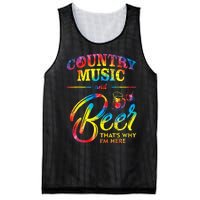 Country Music And Beer Thats Why Im Here Women Ladies Gift Mesh Reversible Basketball Jersey Tank