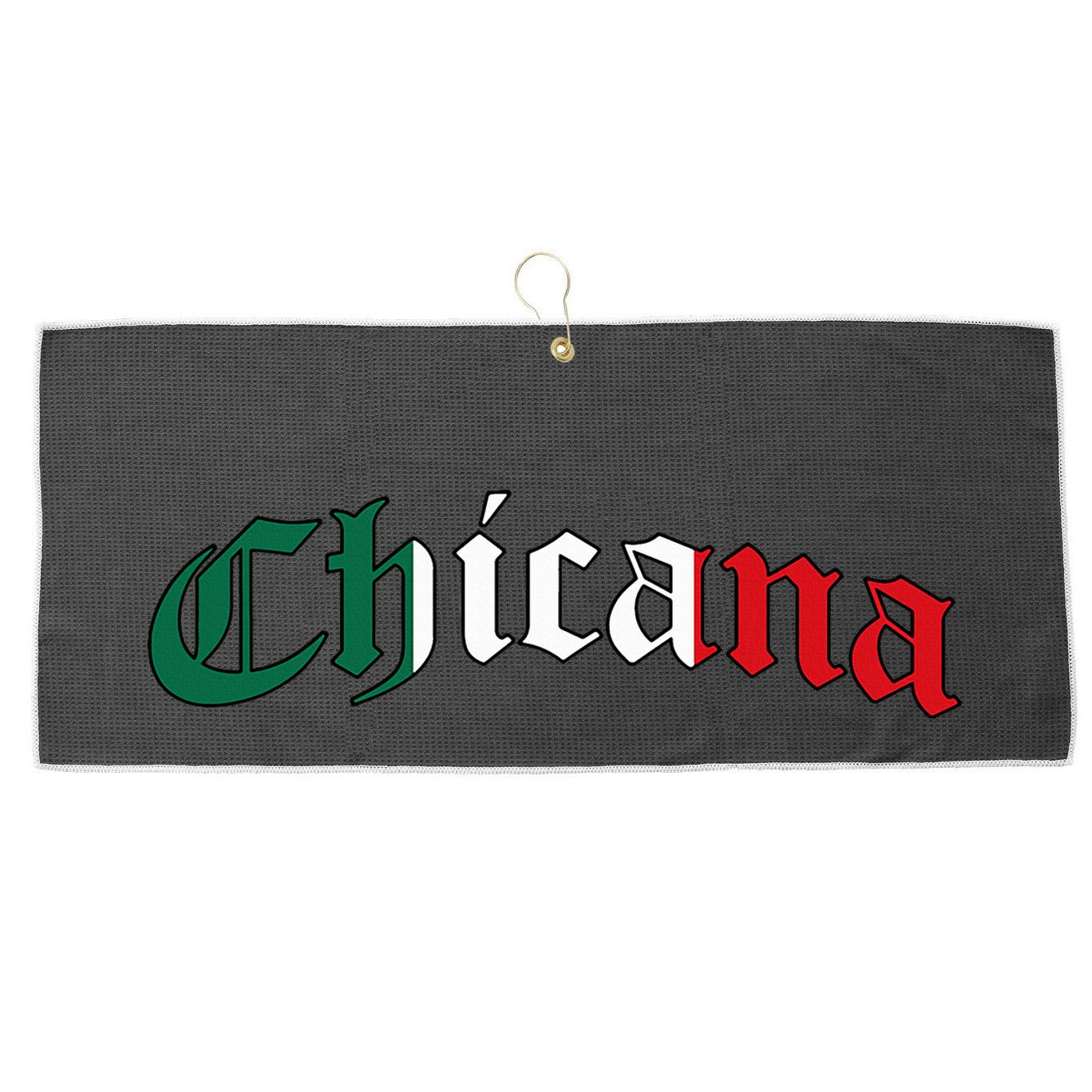 Chicana Mexican American Pride Hispanic Latino Culture Large Microfiber Waffle Golf Towel