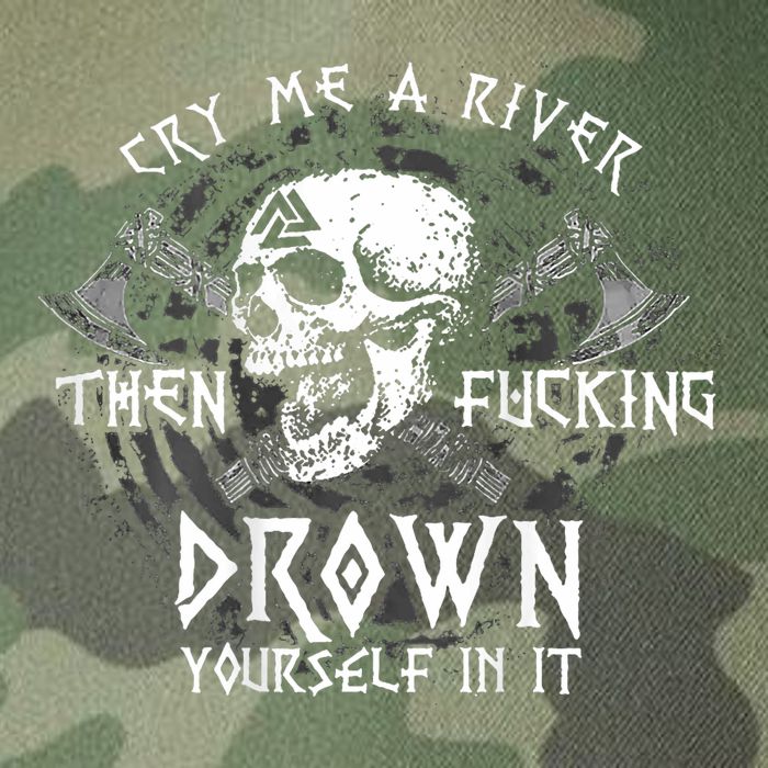 Cry Me A River Then Fucking Drown Yourself In It (On Back) Legacy Tie Dye Trucker Hat