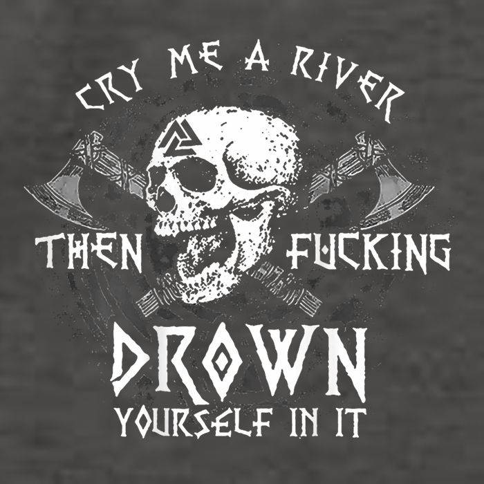 Cry Me A River Then Fucking Drown Yourself In It (On Back) Vector Backpack