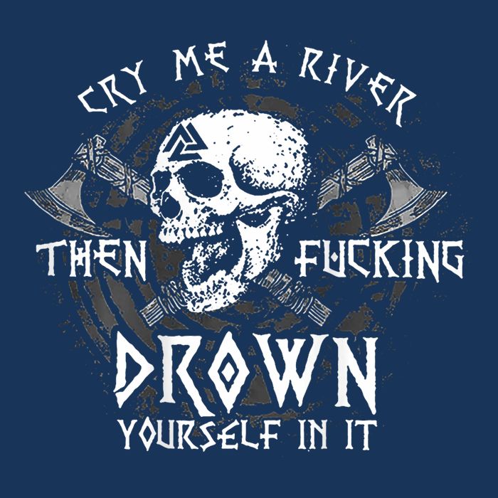 Cry Me A River Then Fucking Drown Yourself In It (On Back) Infant Baby Jersey Bodysuit