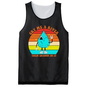 Cry Me A River Then Drown In It Mesh Reversible Basketball Jersey Tank