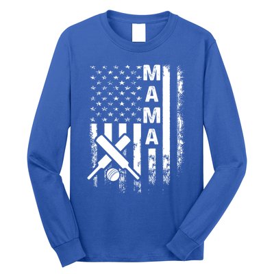 Cricket Mama American Flag Vintage Christmas Xmas Gift Long Sleeve Shirt