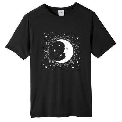 Crescent Moon And Stars Tall Fusion ChromaSoft Performance T-Shirt