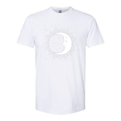 Crescent Moon And Stars Softstyle CVC T-Shirt