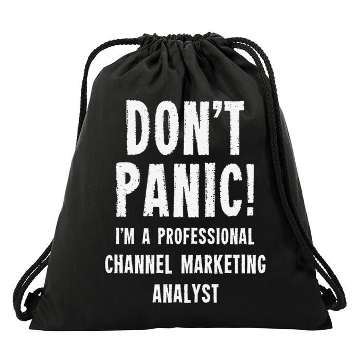 Channel Marketing Analyst Drawstring Bag