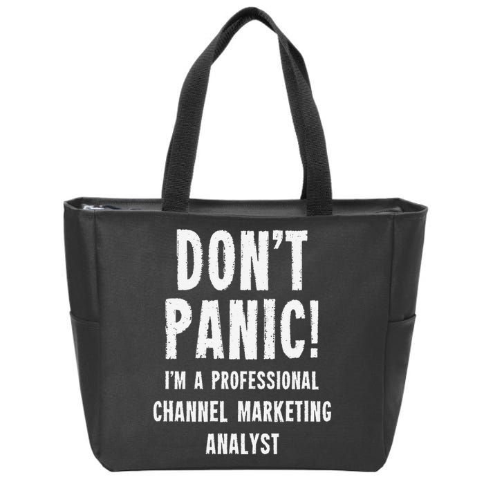 Channel Marketing Analyst Zip Tote Bag