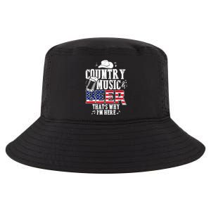 Country Music And Beer That's Why I'm Here Funny Cool Comfort Performance Bucket Hat