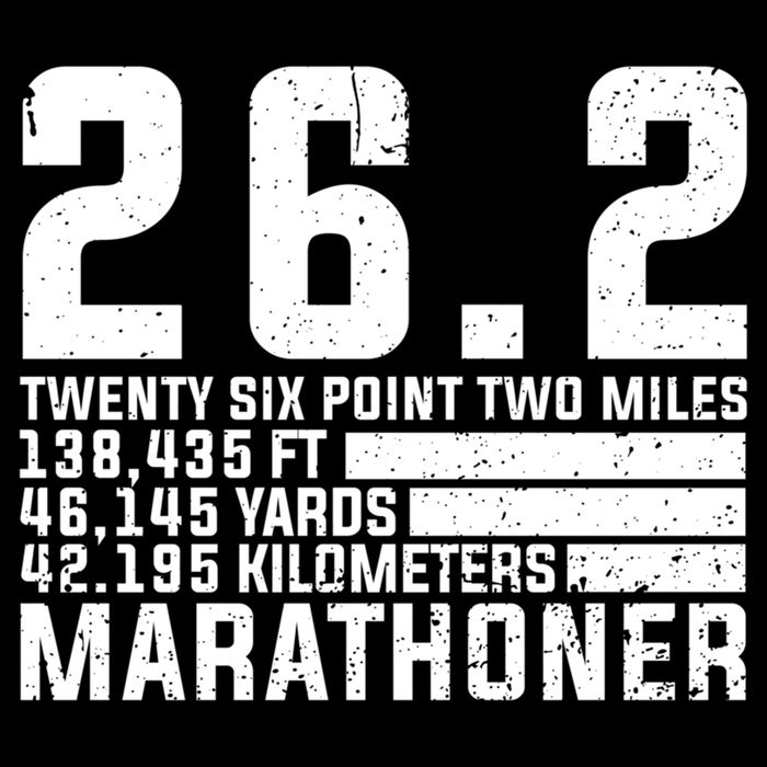 Cool Marathon Art Marathoner Running 26 2 Finisher Meaningful Gift Cooling Performance Crew T-Shirt