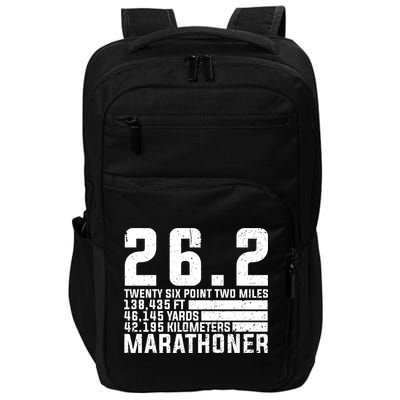 Cool Marathon Art Marathoner Running 26 2 Finisher Meaningful Gift Impact Tech Backpack