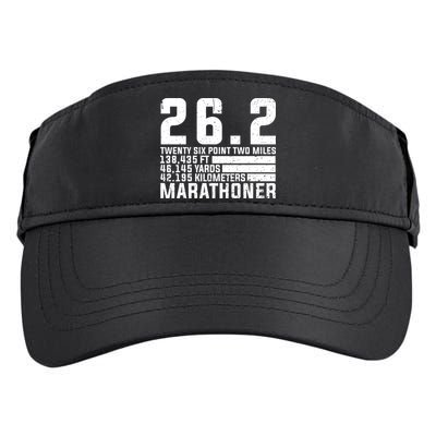 Cool Marathon Art Marathoner Running 26 2 Finisher Meaningful Gift Adult Drive Performance Visor
