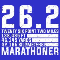 Cool Marathon Art Marathoner Running 26 2 Finisher Meaningful Gift V-Neck T-Shirt