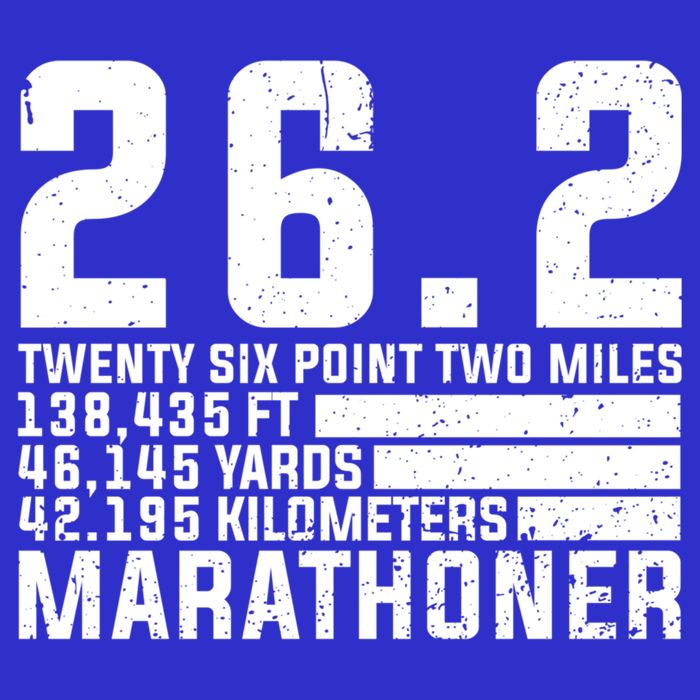 Cool Marathon Art Marathoner Running 26 2 Finisher Meaningful Gift V-Neck T-Shirt