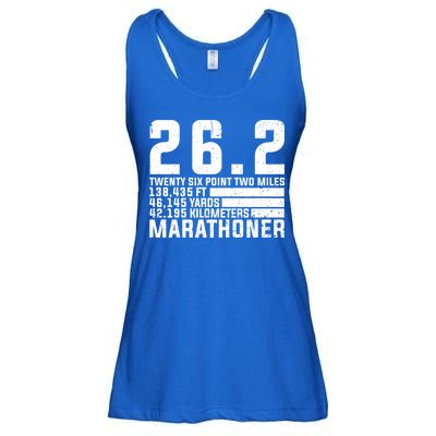 Cool Marathon Art Marathoner Running 26 2 Finisher Meaningful Gift Ladies Essential Flowy Tank